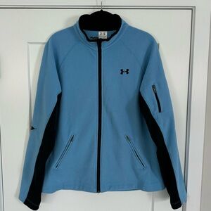 Under Armour | Women’s Full Zip Fleece Jacket Top | Size L | Light Blue